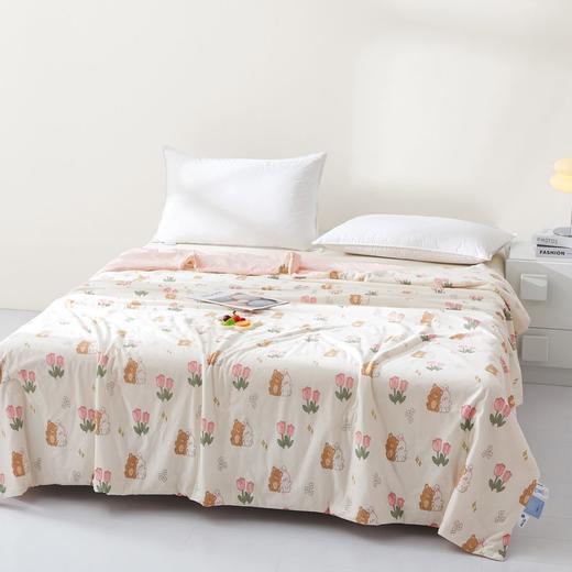 ☺️今年的夏被清仓啦！！【针织棉凉感丝印花双感夏被】🌸双感结合再也不怕温度忽上忽下，随心切换双面模式，一手掌握春夏好睡眠！  商品图1