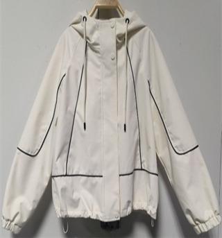 NC连帽撞色条抽摆风衣外套60107春季001131636165 商品图2