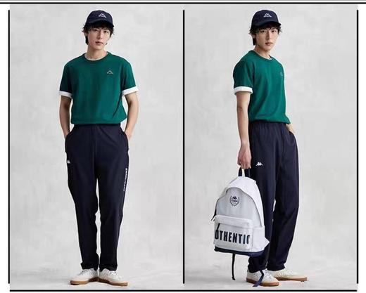 XXMKappa卡帕背靠背短袖男夏休闲T恤字母半袖上衣K0E32TD03 商品图0