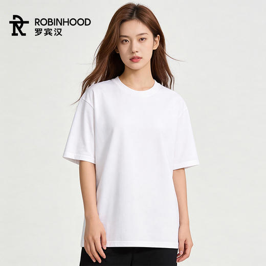 罗宾汉-260克纯棉 情侣款短袖T恤 （2件组合装） 商品图3