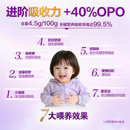 至臻A2奶源幼儿配方奶粉3段12-36个月805g活性蛋白OPN OPO CPP 商品图5