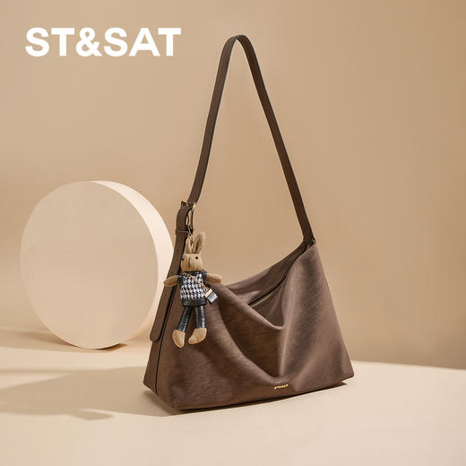 星期六复古美拉德大容量慵懒单肩包SSD521A0YY 商品图1