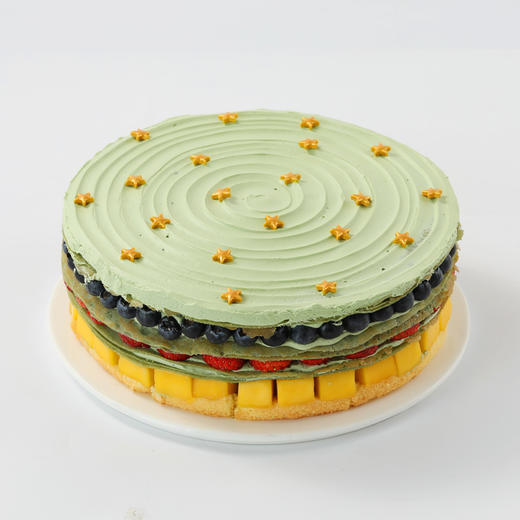【鲜果抹茶千层】星星洒落清新抹茶千层，蓝莓草莓芒果层层叠叠，三层鲜果加持，抹茶控的治愈系甜品（广州幸福西饼） 商品图2