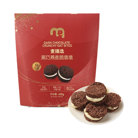 麦德龙 麦臻选黑巧燕麦墩墩 450g