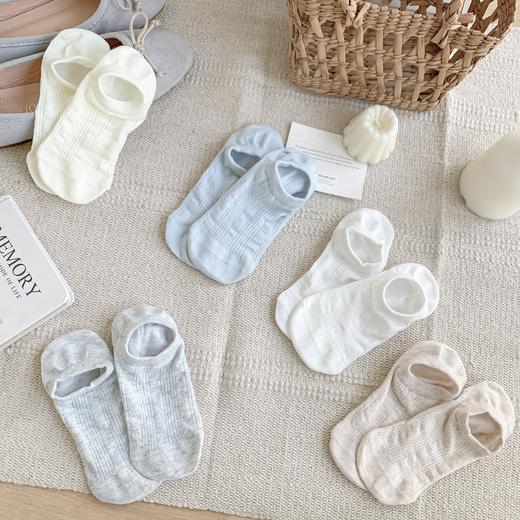 19.9元到手10双，工厂大清仓💰❗️ 【蝶时舞·空气感隐形硅胶船袜】🧦 会呼吸的“第二层皮肤” 巨柔巨舒适！87%含棉量，简约干净！无骨袜头一体缝合 商品图2