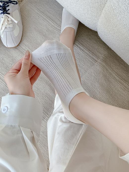 19.9元到手10双，工厂大清仓💰❗️ 【蝶时舞·空气感隐形硅胶船袜】🧦 会呼吸的“第二层皮肤” 巨柔巨舒适！87%含棉量，简约干净！无骨袜头一体缝合 商品图6