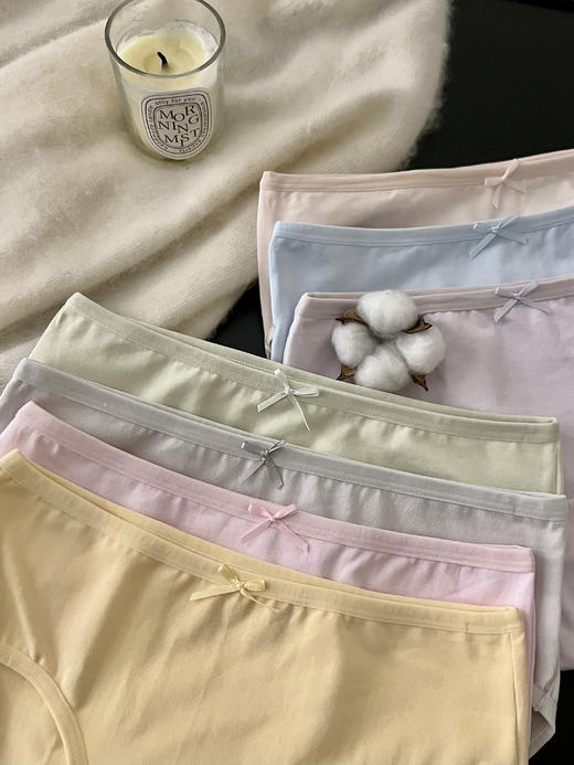 👏【赠送2条活动即将结束】限时买6送2 到手8条❗品牌直发❗A类新疆长绒棉❗10A抑菌🔥 【蝶安芬新疆棉裸感10A抑菌内裤】蝴蝶结+莫兰迪配色，清新温柔，四季可穿囤货必入!  商品图3