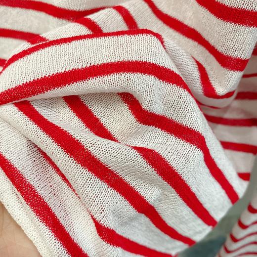 直发 莱赛尔亚麻混纺~ 复古条纹 防晒长袖针织衫 商品图8