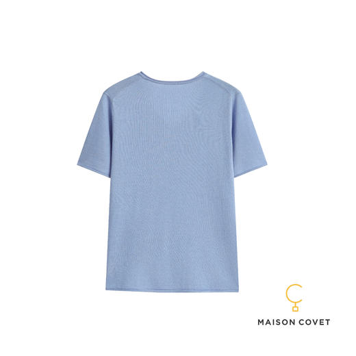 MAISON COVET丝羊绒v领短袖上衣 商品图2