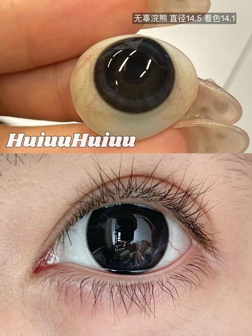 【新品大直径半年抛】SunnyDollCon-无辜浣熊/圆崽熊饼-14.5mm【半年抛 0-800度 不含525/575】 商品图2