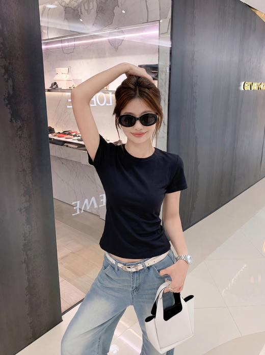 <曾小咸推荐> 纯色正肩短袖 原价79！！ 活动价49！！【预售款，预计3-15天发货】 商品图4