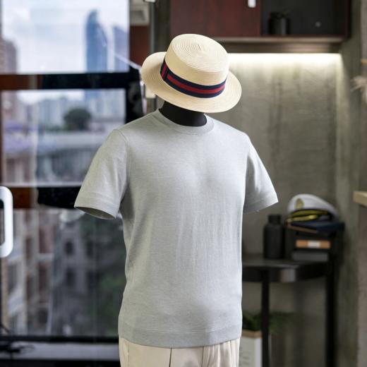 新款男士新疆长绒棉圆领T恤 三色可选 商品图2