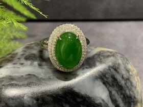 【御珠宫坊】金镶碧玉戒指