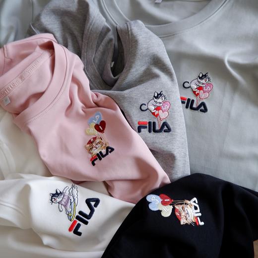 云仓 珍惜这种元单吧 飞鸟家特调色调刺绣女士T恤 商品图0