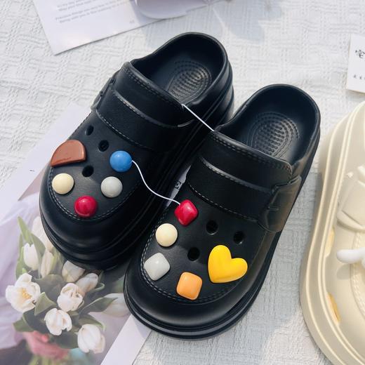 💥厚底洞洞鞋天花板！6cm增高秒变大长腿🦵【宅小年恨天高厚底踩屎感洞洞鞋】来了‼️谁懂啊！这双恨天高洞洞鞋真的太好穿了😭 商品图7