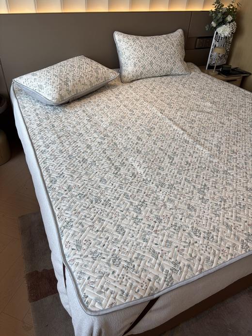 直发【6mm整张乳胶】 尾货剪标~凉感丝乳胶凉席三件套~一套六斤多 商品图1