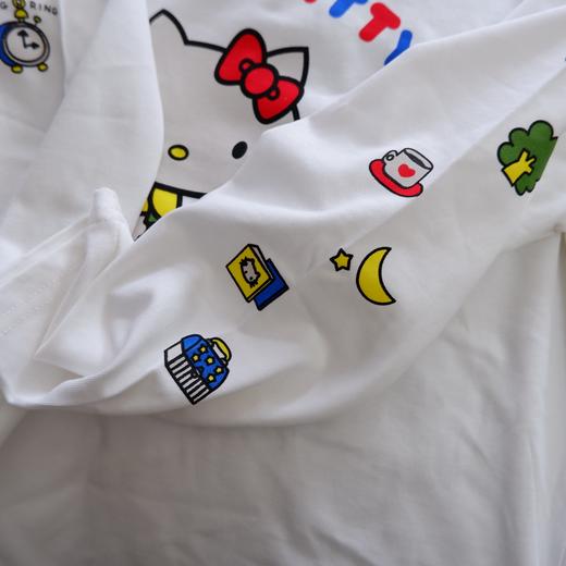 直发【6021】甜酷少女 高克重全棉 女童KT猫长袖T恤 商品图5