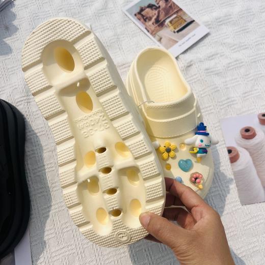 💥厚底洞洞鞋天花板！6cm增高秒变大长腿🦵【宅小年恨天高厚底踩屎感洞洞鞋】来了‼️谁懂啊！这双恨天高洞洞鞋真的太好穿了😭 商品图8