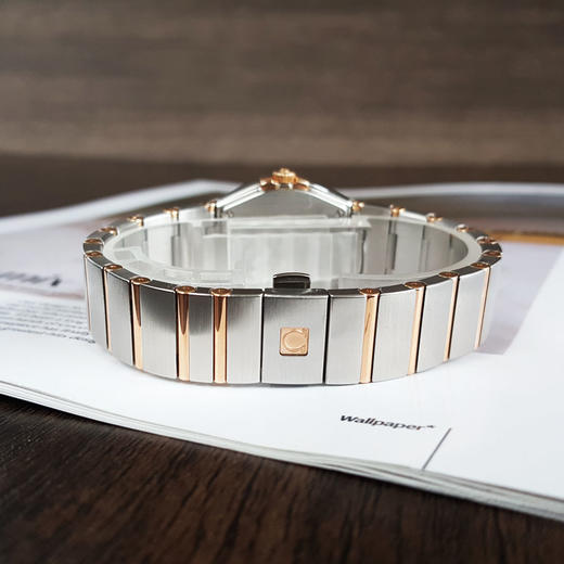 【95新】OMEGA 欧米茄123.20.27.60.55.001石英机芯27MM（女款）星座系列精钢/18K玫瑰金010426NJS16 商品图6