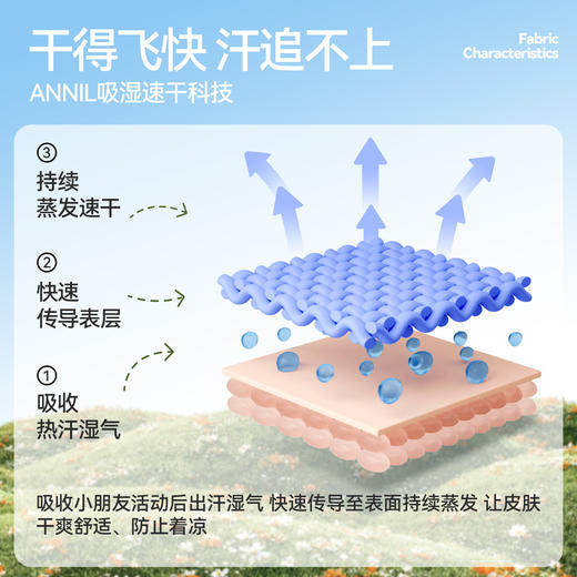 女童圆领短袖针织衫夏季新款安奈儿童装EG621664 商品图3