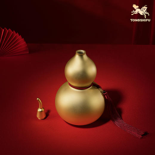 铜师傅《大吉大利葫芦（24K真金表面）》桌面铜摆件 乔迁礼物 商品图6