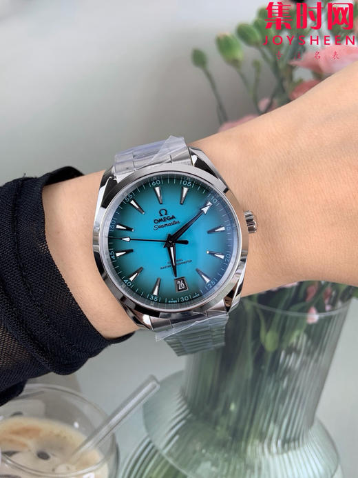 欧米茄VS海马150米系列 绿松石 6点位日历 Aqua Terra 150米腕表 8900一体机 男士腕表 表径41mm 商品图8