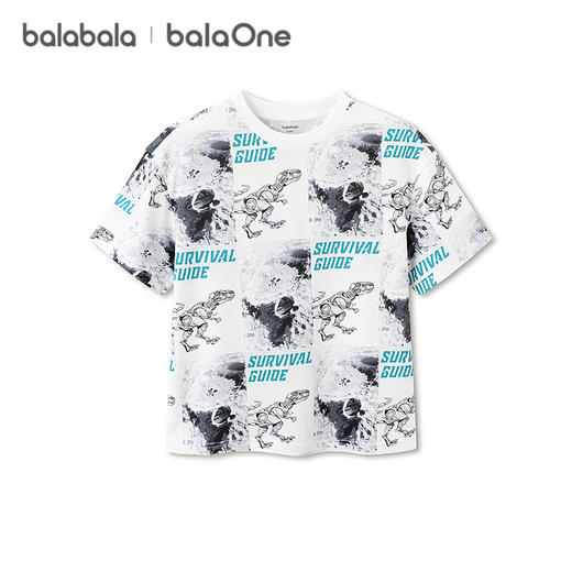 【balaOne】巴拉巴拉童装男童短袖t恤儿童2026新款夏大童纯棉上衣 商品图4