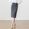 「自」全新升级【铂金会员146/天猫199/差价53】(14211)洛诗琳轻熟简约风开叉半身裙女2026夏季新款显瘦通勤直筒裙 商品缩略图2