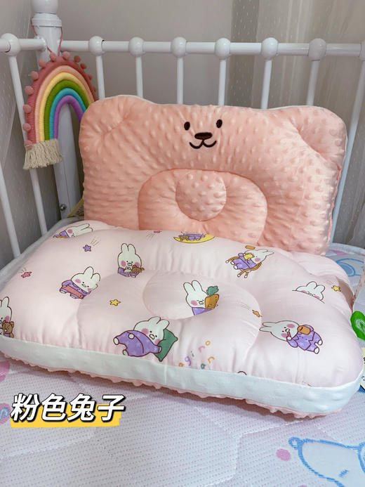 全棉儿童立体纱布豆豆枕头 婴幼儿宝宝小学生专用枕头枕芯（可水洗） 商品图5