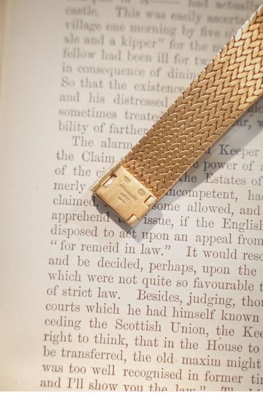 独角鹿西洋古董1980年代瑞士顶级钟表世家百达翡丽出品18K黄金镶嵌钻石青金石表盘女士机械腕表 商品图7