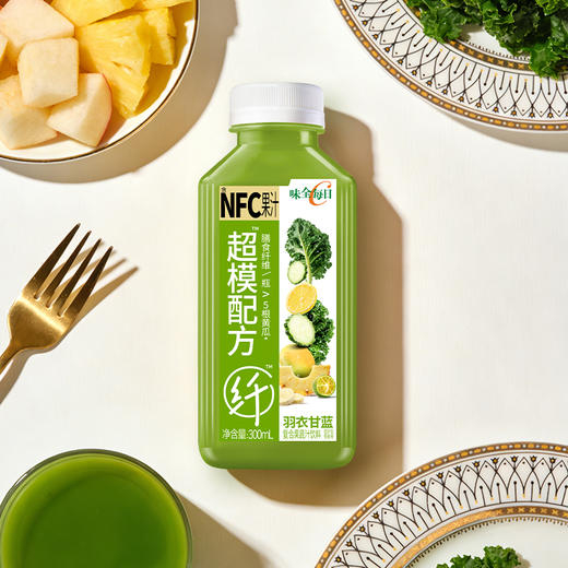 味全超模配方羽衣甘蓝 复合果蔬汁饮料 300ml*8瓶 商品图5