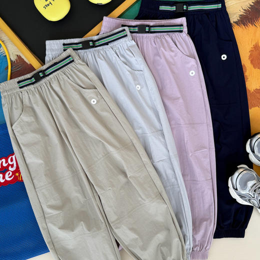 儿童裤！会呼吸的氧气裤！2026日系宽松休闲男女童中大童户外运动裤子 商品图0