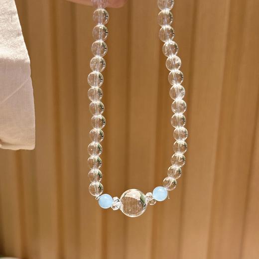 ARSIS｜晶石系列 纯净澄澈·白水晶双圈串珠手链 商品图3