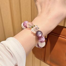 ARSIS｜晶石系列 紫云桃夭·紫祖母晶粉幽灵串珠手链