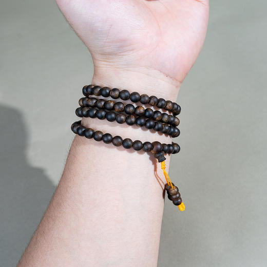 中国沉香文化博物馆 绿奇楠圆珠沉香手串  0.6*118*20g+（沉水） 商品图4