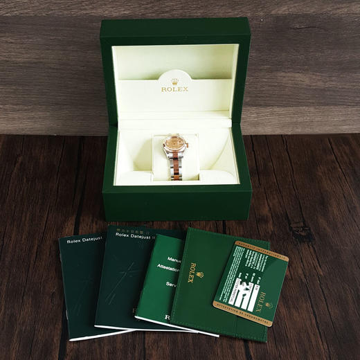 【95新】ROLEX 劳力士179161天文台认证自动机械机芯日期显示26MM（女款）日志型系列蚝式钢/18K玫瑰金060426NJS35 商品图1
