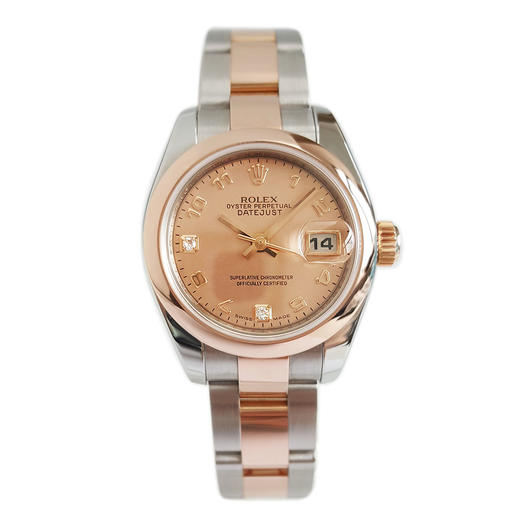 【95新】ROLEX 劳力士179161天文台认证自动机械机芯日期显示26MM（女款）日志型系列蚝式钢/18K玫瑰金060426NJS35 商品图0