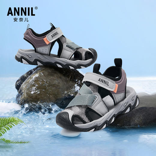 ANNIL/安奈儿童鞋男女童夏季运动包头凉鞋百搭透气HM6206827 商品图2