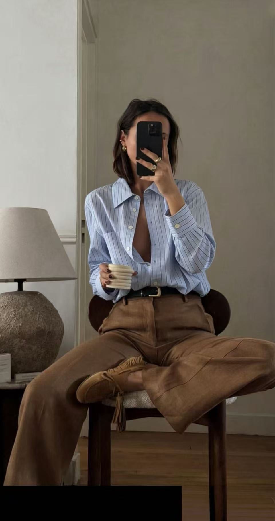 干净利落EQ丝绵色织条纹衬衫