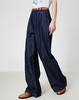 雅莹天丝亚麻牛仔裤阔腿裤041404 商品缩略图12