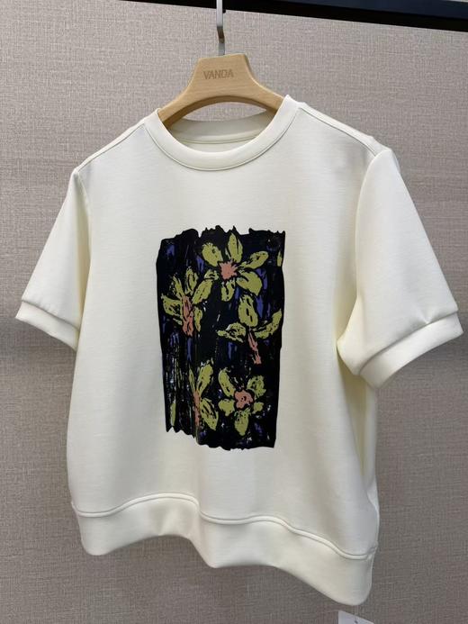 白墨拉花T恤 商品图9