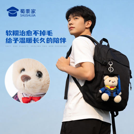 【毕业小熊毛绒钥匙扣】可定制创意毛绒钥匙扣包包挂饰挂件毕业送礼礼品礼物 商品图6