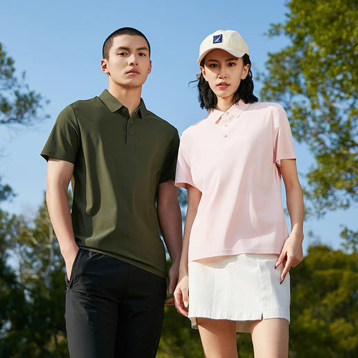 【触感冰凉 版型挺括 透气柔软】夏季防晒冰丝polo衫短袖T恤（单拍一件不发货，将两件商品分别加购物车一并付款） 商品图2