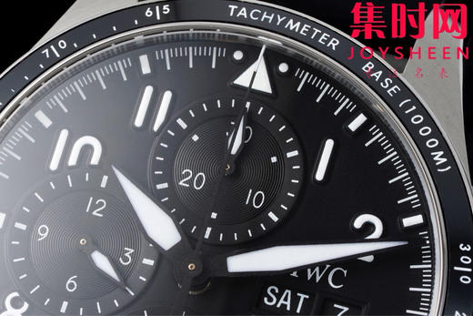 BLS万国新款飞行员计时系列 黑武士 飞行员计时双历 F1马石油车队 AMG马石油绿 7750机 男士腕表 表径41.1mm 精益求精 商品图3