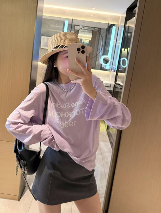 谁还没有这件acne！颜色敲好看的做旧磨破长袖T恤！ 商品图4