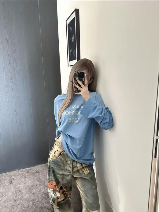 谁还没有这件acne！颜色敲好看的做旧磨破长袖T恤！ 商品图5