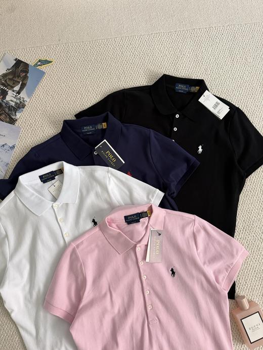拉夫劳伦新款女装经典款修身版弹力Polo衫 商品图5