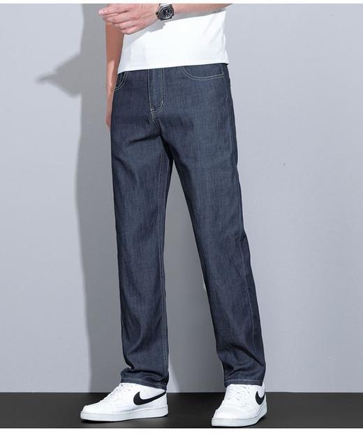 男士春夏新款天丝莱赛尔直筒牛仔裤 商品图6