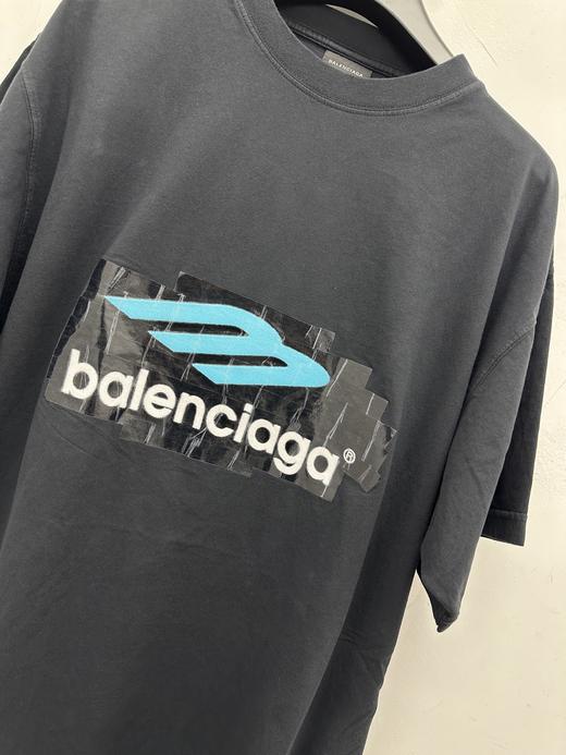 中性款字母印花宽松短袖T恤he004 商品图2