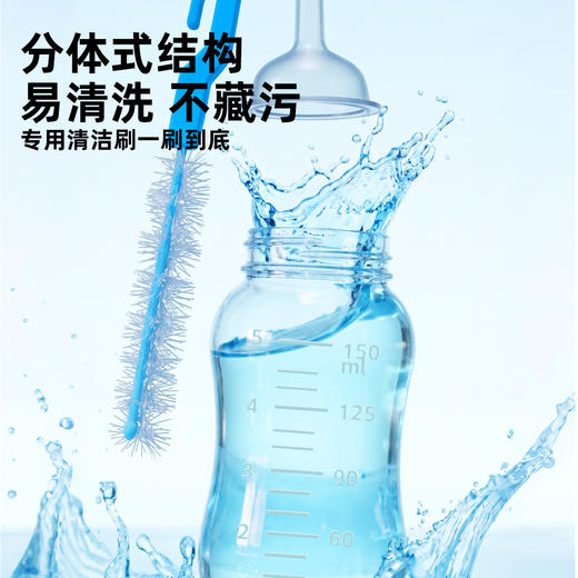 批发道力其宠物奶瓶150ml四件套幼猫幼犬奶瓶喂奶器送瓶刷多奶嘴 商品图3
